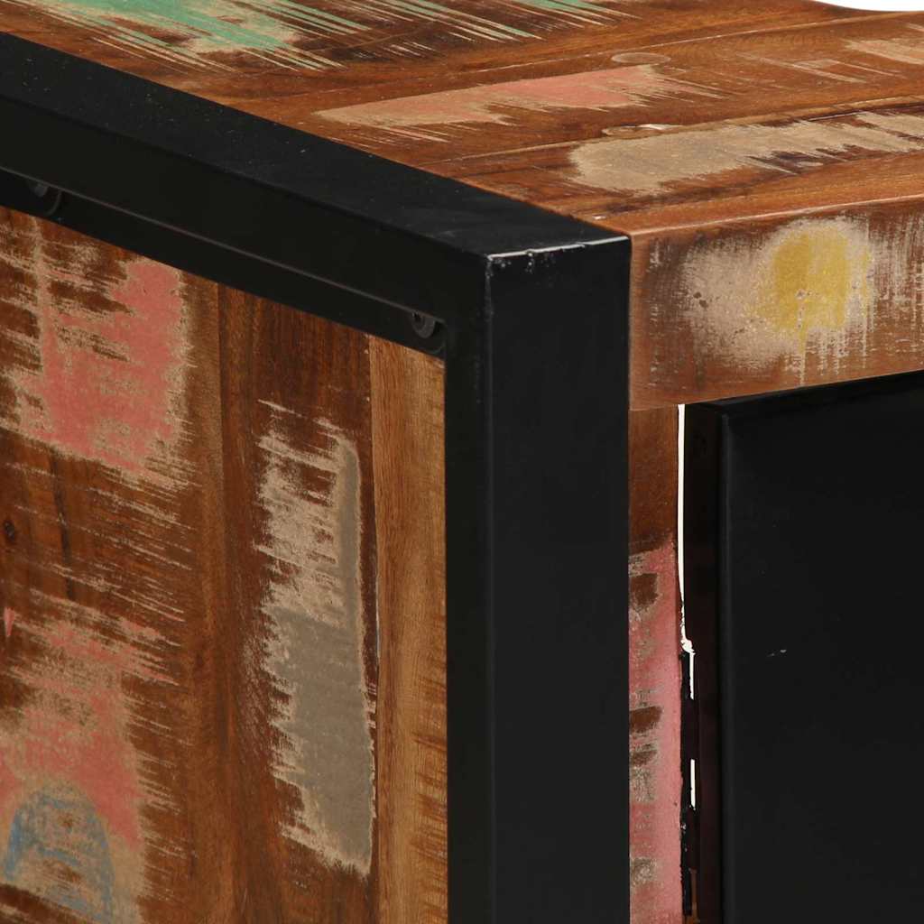 Badeværelsesmøbel sæt med hylde 2 pcs Massivt genanvendt træ