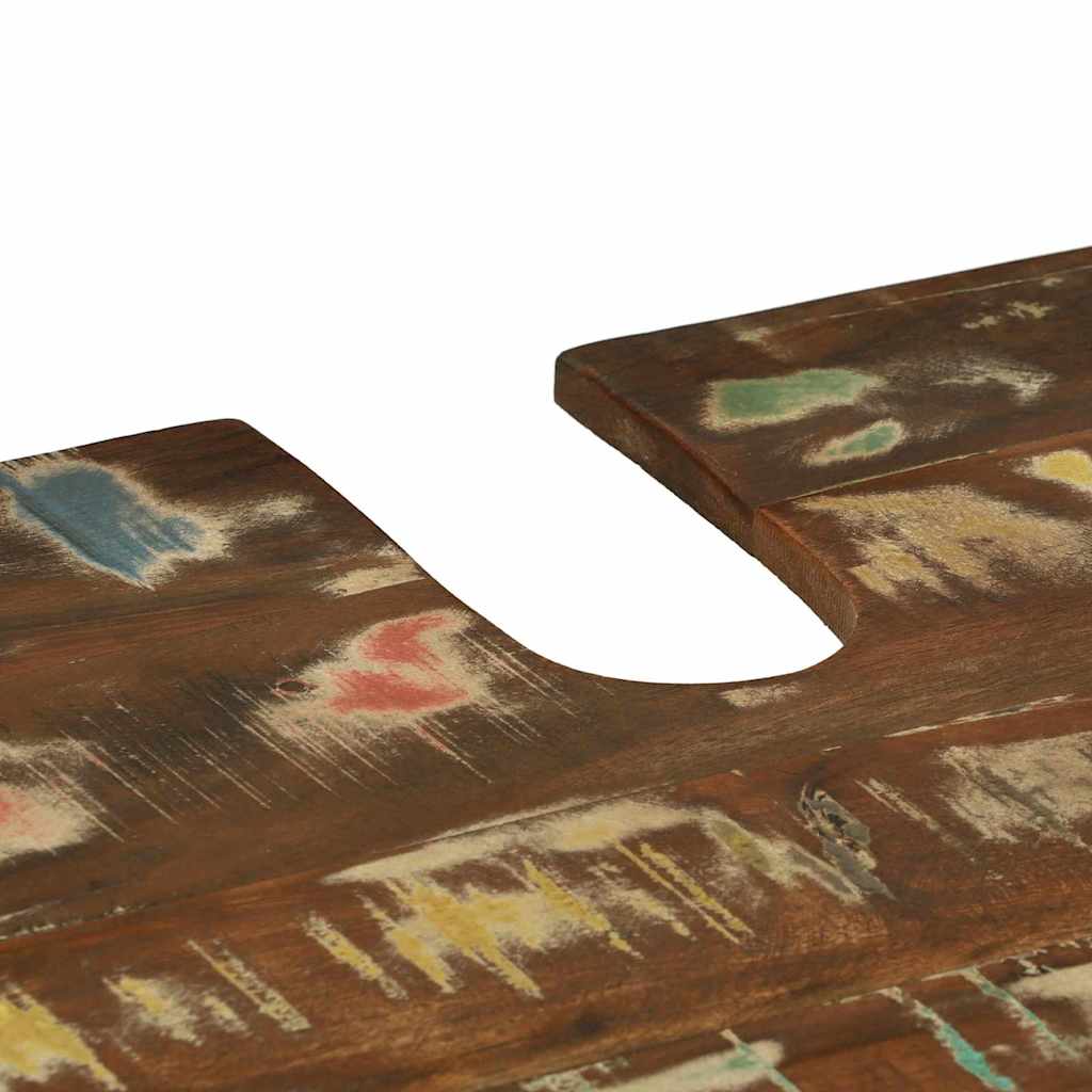 Badeværelsesmøbel sæt med hylde 3 pcs Brun Massivt mangotræ