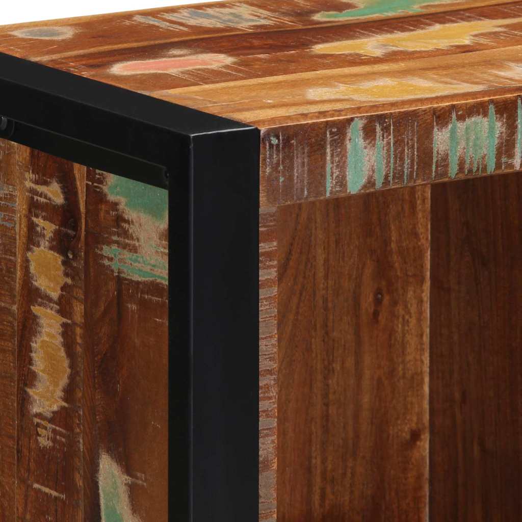 Badeværelsesmøbel sæt med hylde 4 pcs Brun Solid genbrugs træ