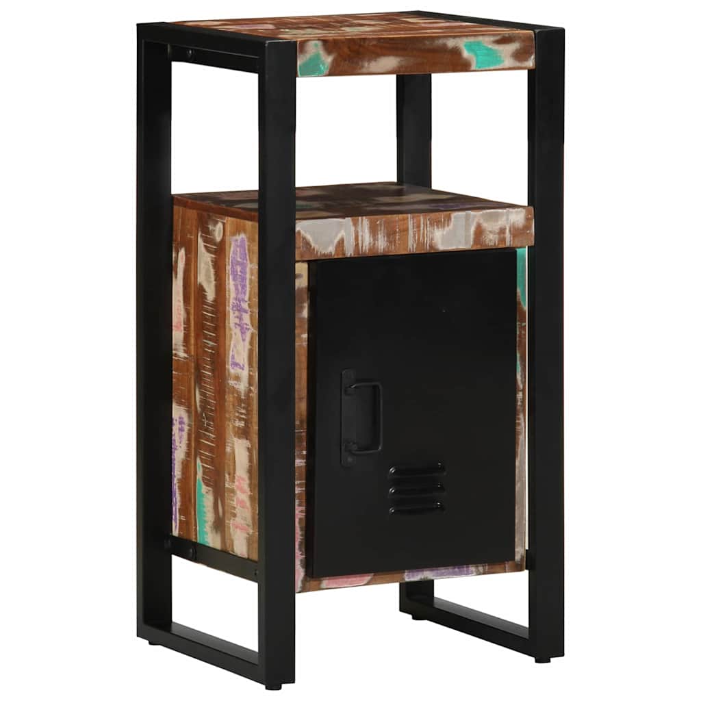 Badeværelsesmøbel sæt med hylde 4 pcs Brun Solid genbrugs træ