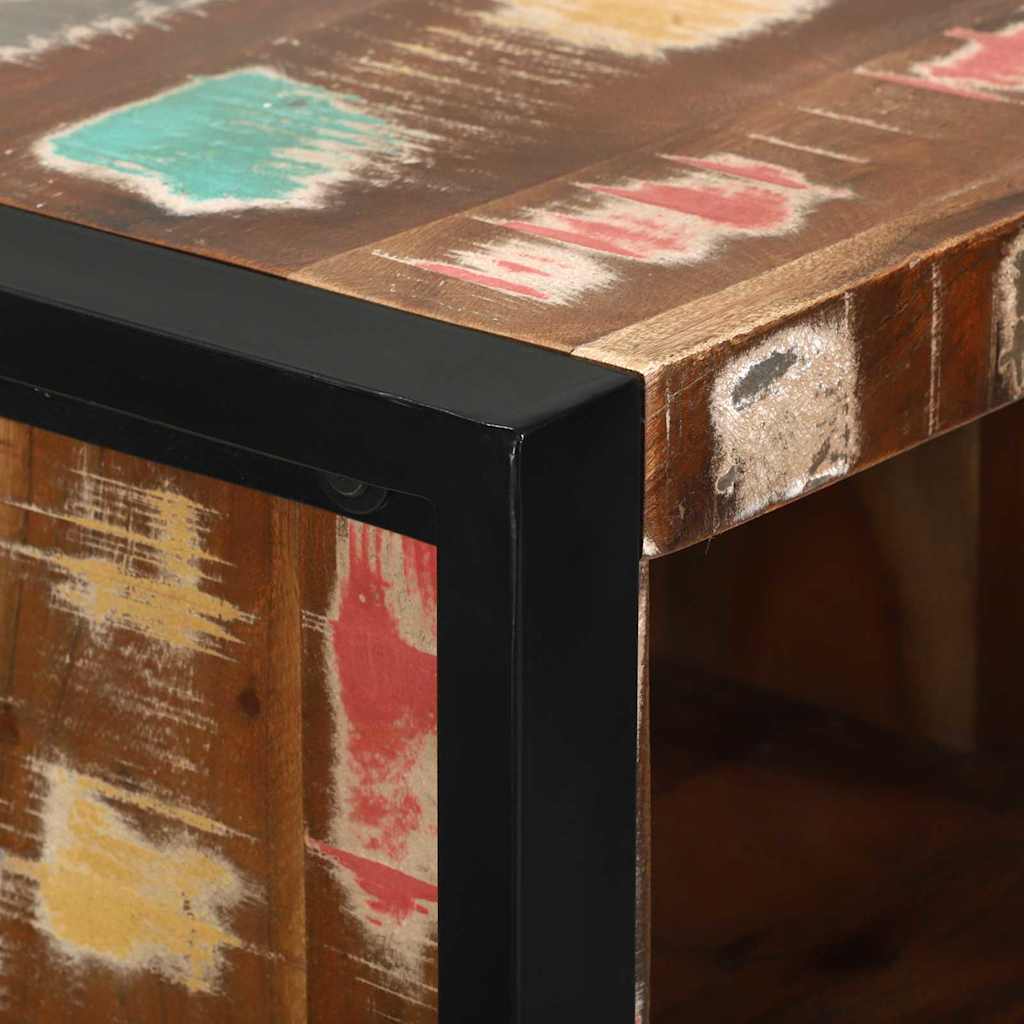 Badeværelsesmøbel sæt 3 pcs Flerfarvet Solid genvundet træ