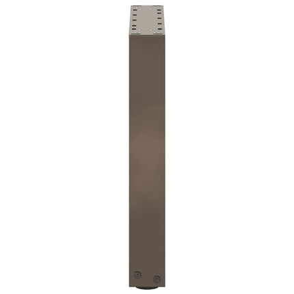 sofabordsben U-formet 2 stk. naturstål 28 x (42-43) cm stål