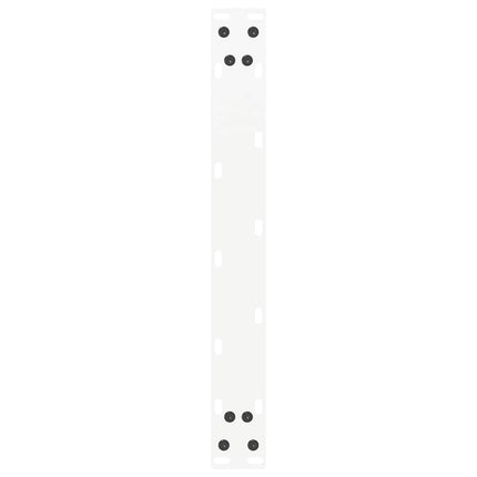 sofabordsben U-formet 2 stk. hvid 50x(42-43) cm stål