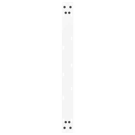 sofabordsben U-formet 2 stk. hvid 70 x (42-43) cm stål
