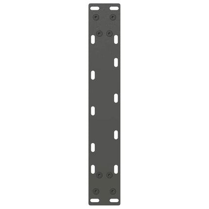 konsolbordben U-formet 2 stk. antracit 38 x (72-73) cm stål
