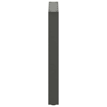 spisebordsben U-formet 2 stk. antracit 60 x (72-73) cm stål