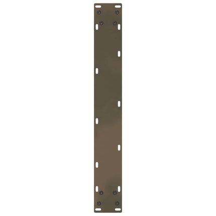 spisebordsben U-formet 2 stk. naturstål 60 x (72-73) cm stål