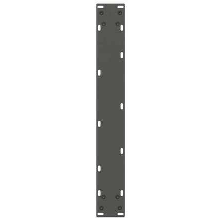 spisebordsben U-formet 2 stk. antracit 70 x (72-73) cm stål