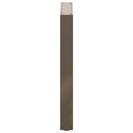 spisebordsben U-formet 2 stk. naturstål 70x(72-73) cm stål