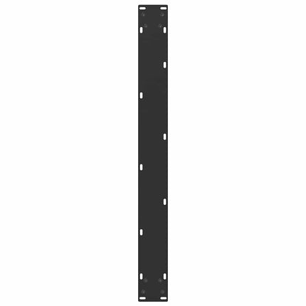spisebordsben U-formet 2 stk. sort 80 x (72-73) cm stål