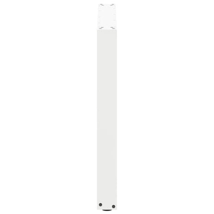 spisebordsben U-formet 2 stk. hvid 80x(72-73) cm stål