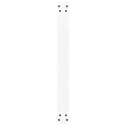 spisebordsben U-formet 2 stk. hvid 80x(72-73) cm stål