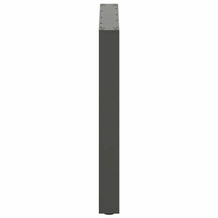 spisebordsben U-formet 2 stk. antracit 80x(72-73) cm stål