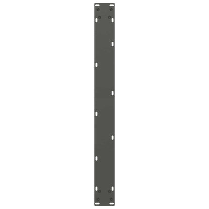 spisebordsben U-formet 2 stk. antracit 80x(72-73) cm stål