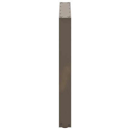 spisebordsben U-formet 2 stk. naturstål 80x(72-73) cm stål
