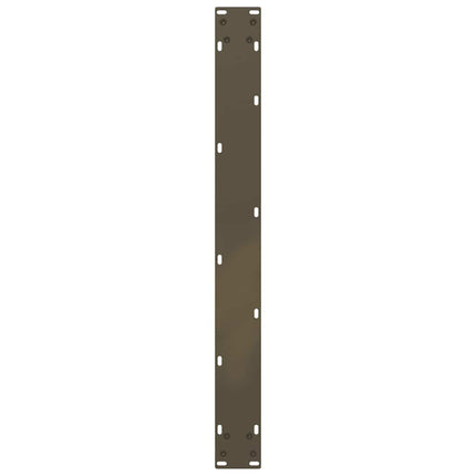spisebordsben U-formet 2 stk. naturstål 80x(72-73) cm stål