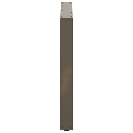 spisebordsben U-formet 2 stk. naturstål 90 x (72-73) cm stål