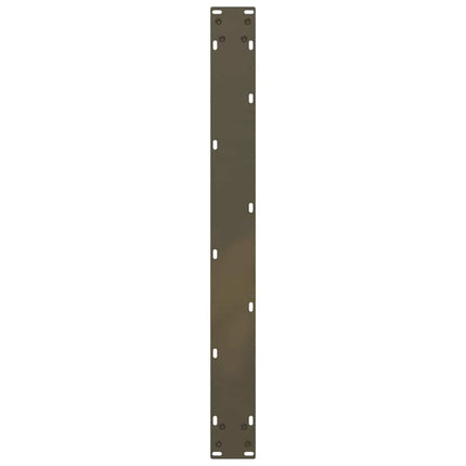 spisebordsben U-formet 2 stk. naturstål 90 x (72-73) cm stål