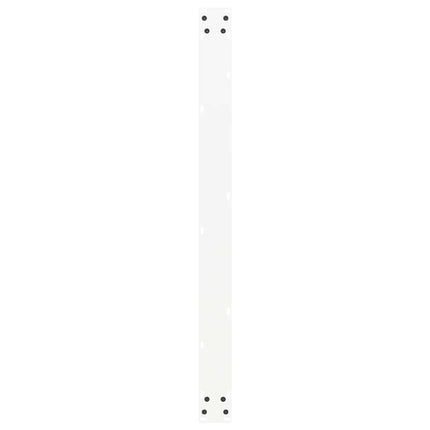 spisebordsben U-formet 2 stk. hvid 100x(72-73) cm stål