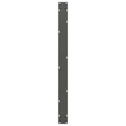 spisebordsben U-formet 2 stk. antracit 100x(72-73) cm stål