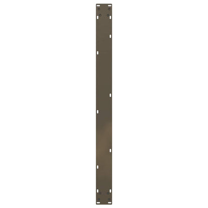 spisebordsben U-formet 2 stk. naturstål 100x(72-73) cm stål
