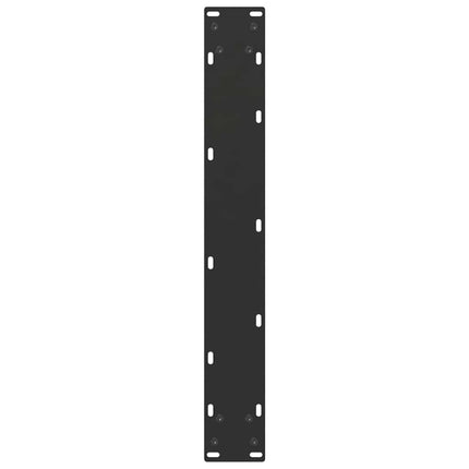 spisebordsben U-formet 3 stk. sort 70 x (72-73) cm stål