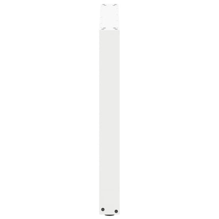 spisebordsben U-formet 3 stk. hvid 80x(72-73) cm stål
