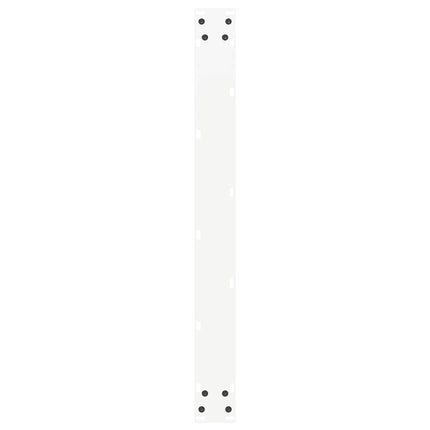 spisebordsben U-formet 3 stk. hvid 80x(72-73) cm stål