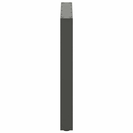 spisebordsben U-formet 3 stk. antracit 80x(72-73) cm stål