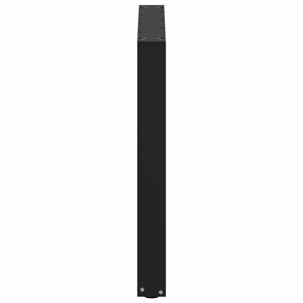 spisebordsben U-formet 3 stk. sort 90 x (72-73) cm stål
