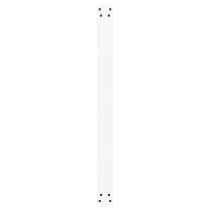 spisebordsben U-formet 3 Stk. hvid 100x(72-73) cm stål