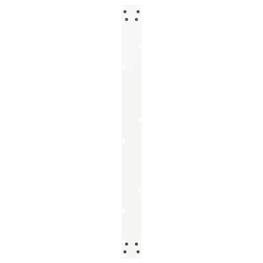 spisebordsben U-formet 3 Stk. hvid 100x(72-73) cm stål