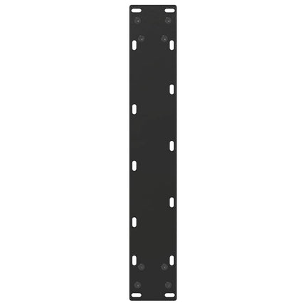 barbordsben U-formet 2 stk. sort 40x(90-91) cm stål