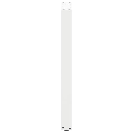 barbordsben U-formet 2 stk. hvid 40x(90-91) cm stål