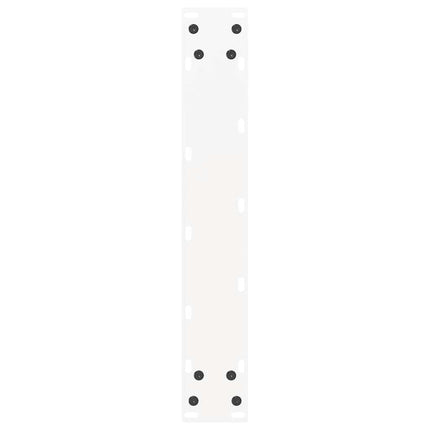 barbordsben U-formet 2 stk. hvid 40x(90-91) cm stål