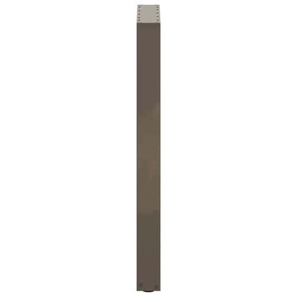 barbordsben U-formet 2 stk. naturstål 40x(90-91) cm stål