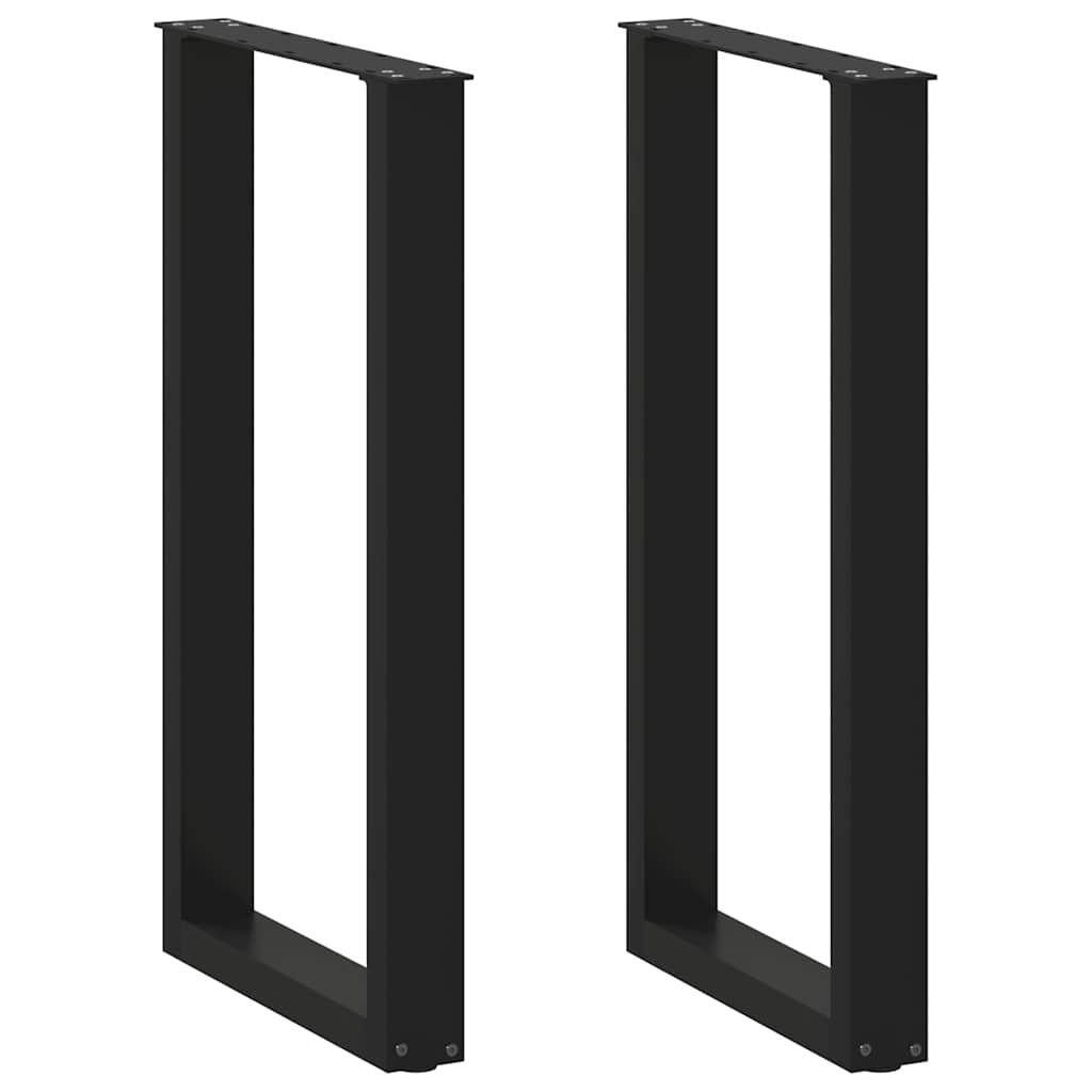 barbordsben U-formet 2 stk. sort 50x(90-91) cm stl