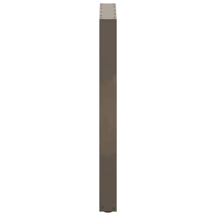 barbordsben U-formet 2 stk. naturstål 60x(90-91) cm stål