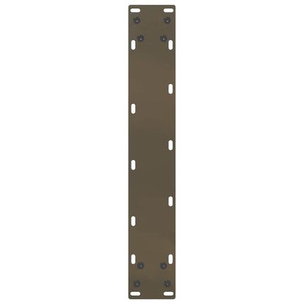 barbordsben U-formet 2 stk. naturstål 40x(100-101) cm stål