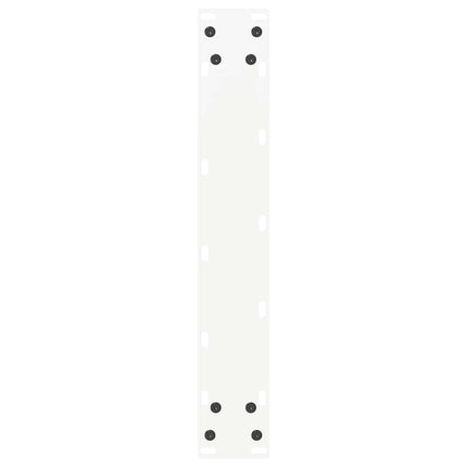 barbordsben U-formet 2 stk. hvid 50x(100-101) cm stål