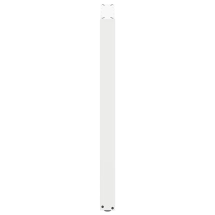 barbordsben U-formet 2 stk. hvid 60x(100-101) cm stål