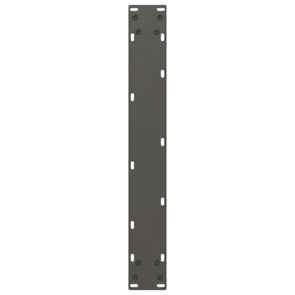 barbordsben U-formet 2 stk. antracit 60x(100-101) cm stål