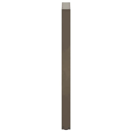 barbordsben U-formet 2 stk. naturstål 40x(110-111) cm stål