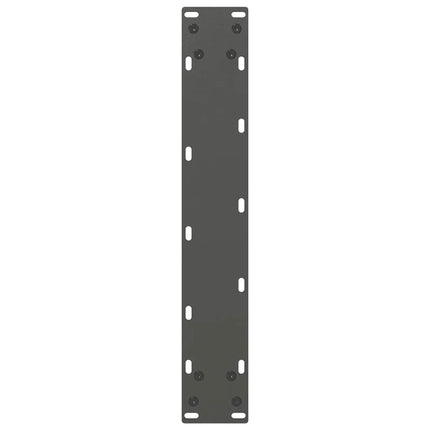 barbordsben U-formet 2 stk. antracit 50x(110-111) cm stål