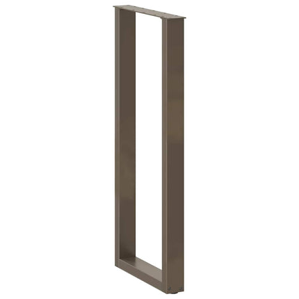 barbordsben U-formet 2 stk. naturstål 50x(110-111) cm stål