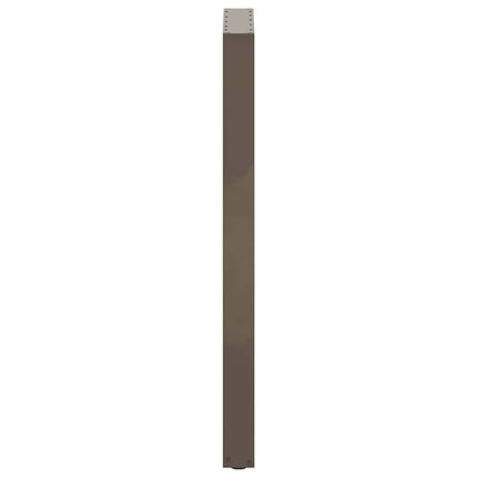 barbordsben U-formet 2 stk. naturstål 50x(110-111) cm stål
