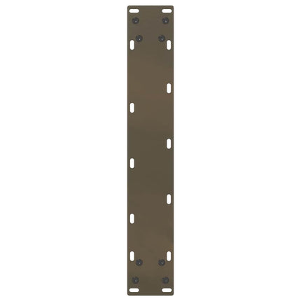 barbordsben U-formet 2 stk. naturstål 50x(110-111) cm stål