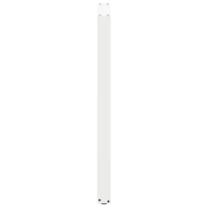 barbordsben U-formet 2 stk. hvid 60 x (110-111) cm stål