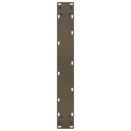 barbordsben U-formet 2 stk. naturstål 60x(110-111) cm stål