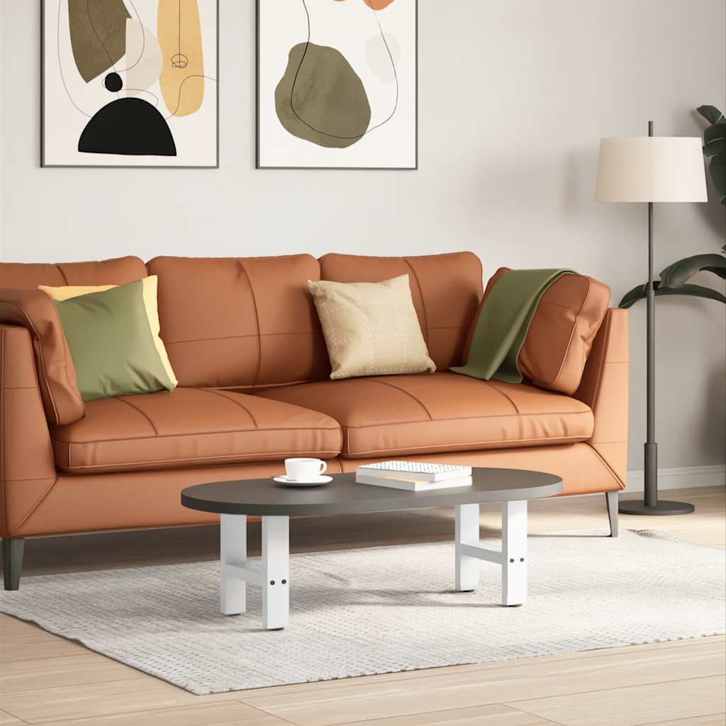 sofabordsben hvide 2 stk. 30x(30-31) cm stål
